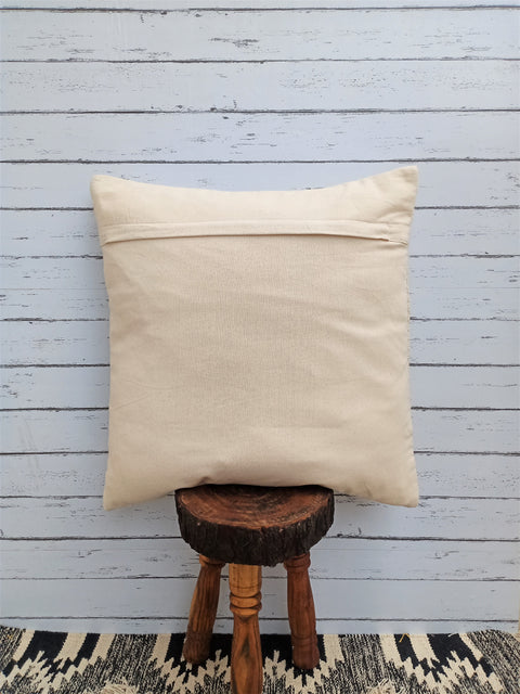 Set Of 3 Tufted Texture Boho Ivory Yellow Fringe Cushion Cover