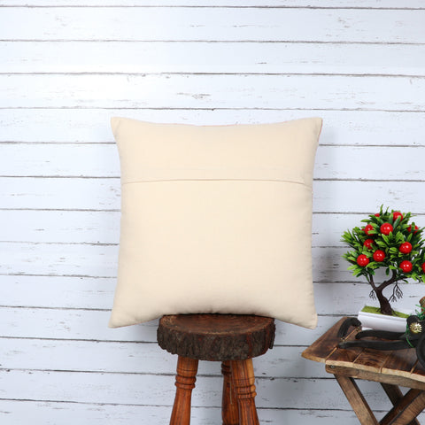 Set Of 2 Hand Tufted Texture Boho Pink White Stripe Cushion Cover