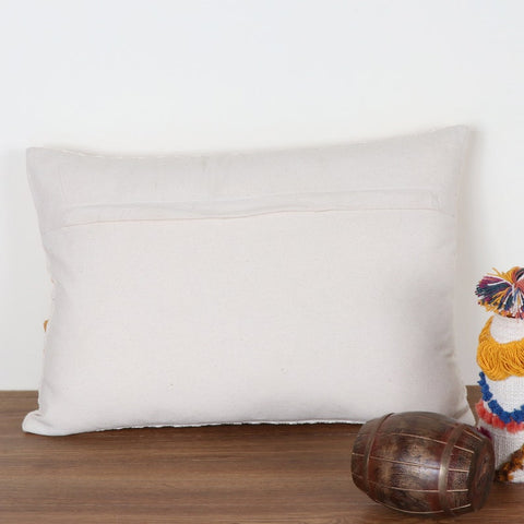 Set Of 3 Hand Tufted Texture Boho Ivory Mustard Yellow Fringe Cushion Cover