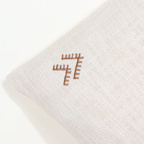 Set Of 2 Tufted Texture Boho Off-White Red Fringe Cushion Cover