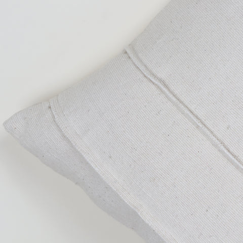 Hand Tufted Texture Boho Off-White and Yellow Fringe Cushion Cover