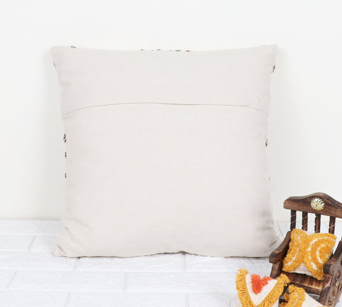 Set Of 3 Tufted Texture Boho Ivory Mustard Yellow Stripe Fringe Cushion Cover