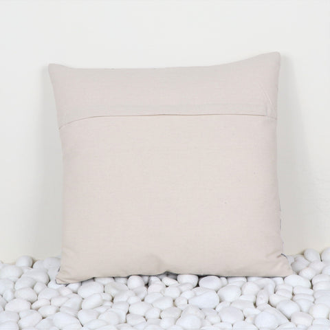 Set Of 2 Hand Loom Woven Texture Boho Ivory Pink Cushion Cover