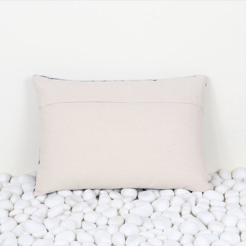 Hand Loom Woven Texture Boho Ivory and Pink Cushion Cover