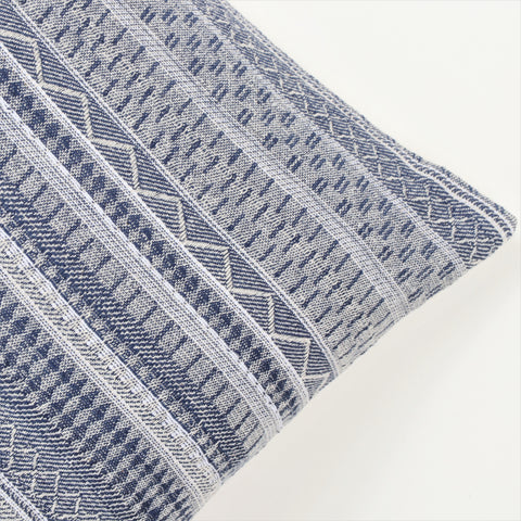 Hand Loom Woven Texture Boho Ivory and Pink Cushion Cover