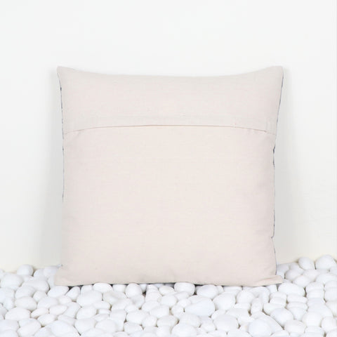Hand Loom Woven Texture Boho Ivory and Pink Cushion Cover
