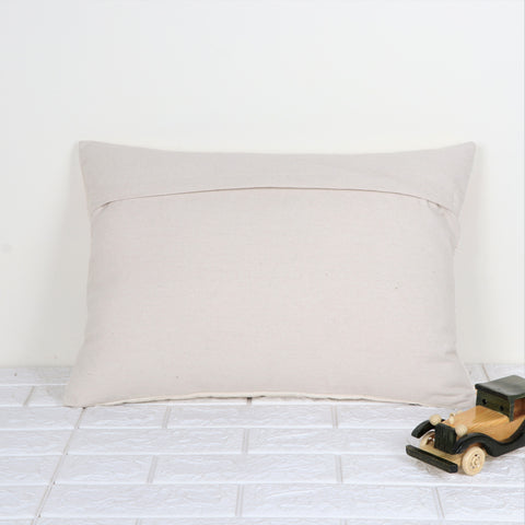 Hand Tufted Texture Boho Mustard Yellow and Ivory Tassel Cushion Cover