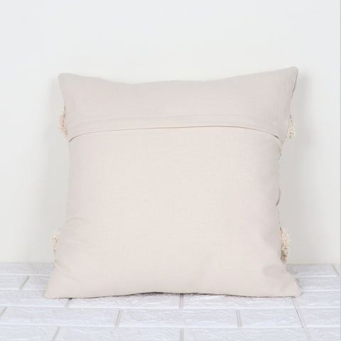 Set Of 3 Hand Tufted Texture Boho Beige Pink Cushion Cover