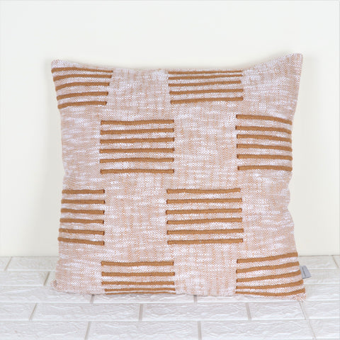 Set Of 3 Hand Tufted Boho Ivory Gray Cushion Cover