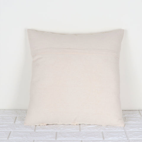 Set Of 2 Hand Tufted Boho Ivory Black Cushion Cover